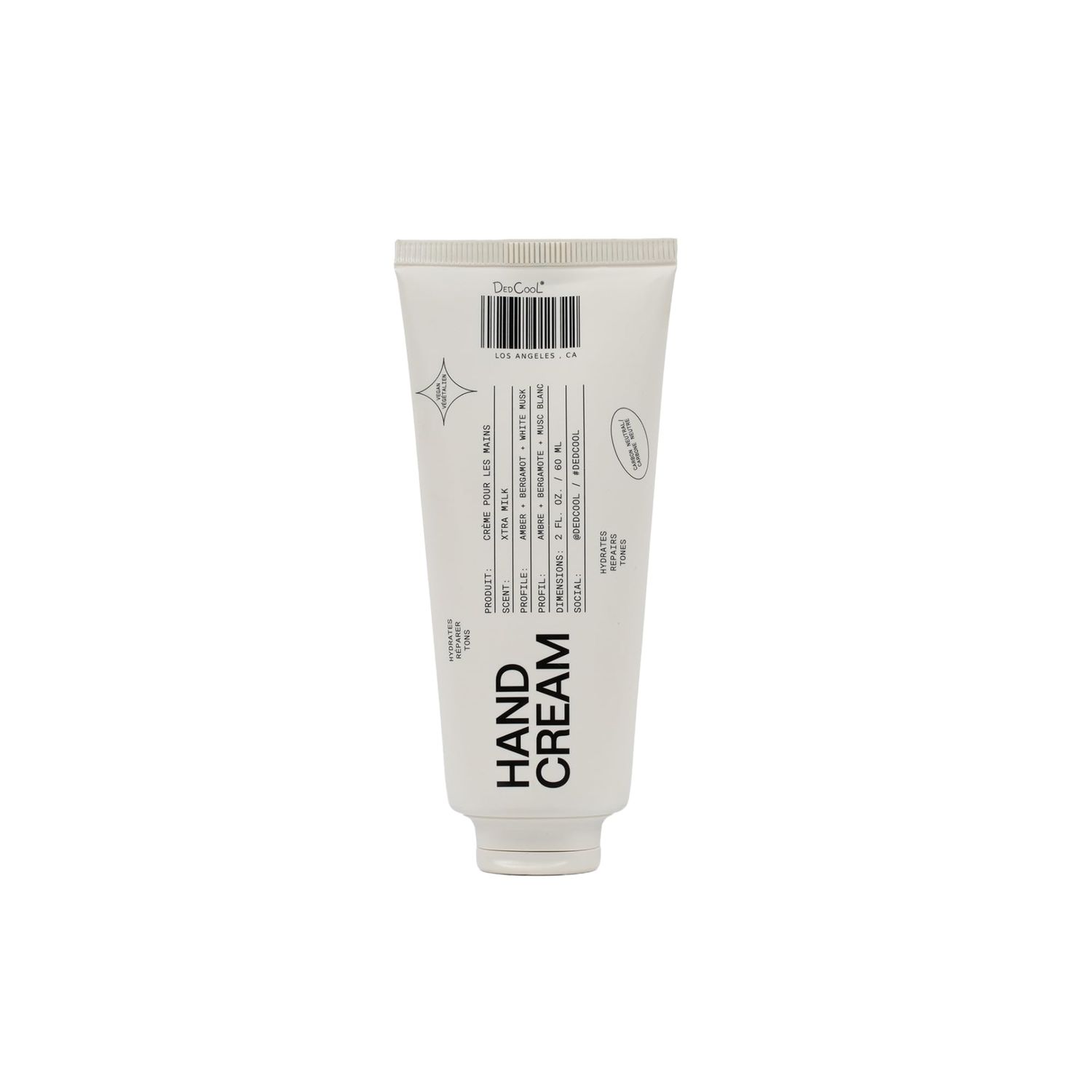 DedCool Xtra Milk Hand Cream - Anti-Aging, Skin-Repairing Moisturizer with Niacinamide, Ceramides, and Plant-Based Butters | Non-Toxic, Vegan, Carbon-Neutral