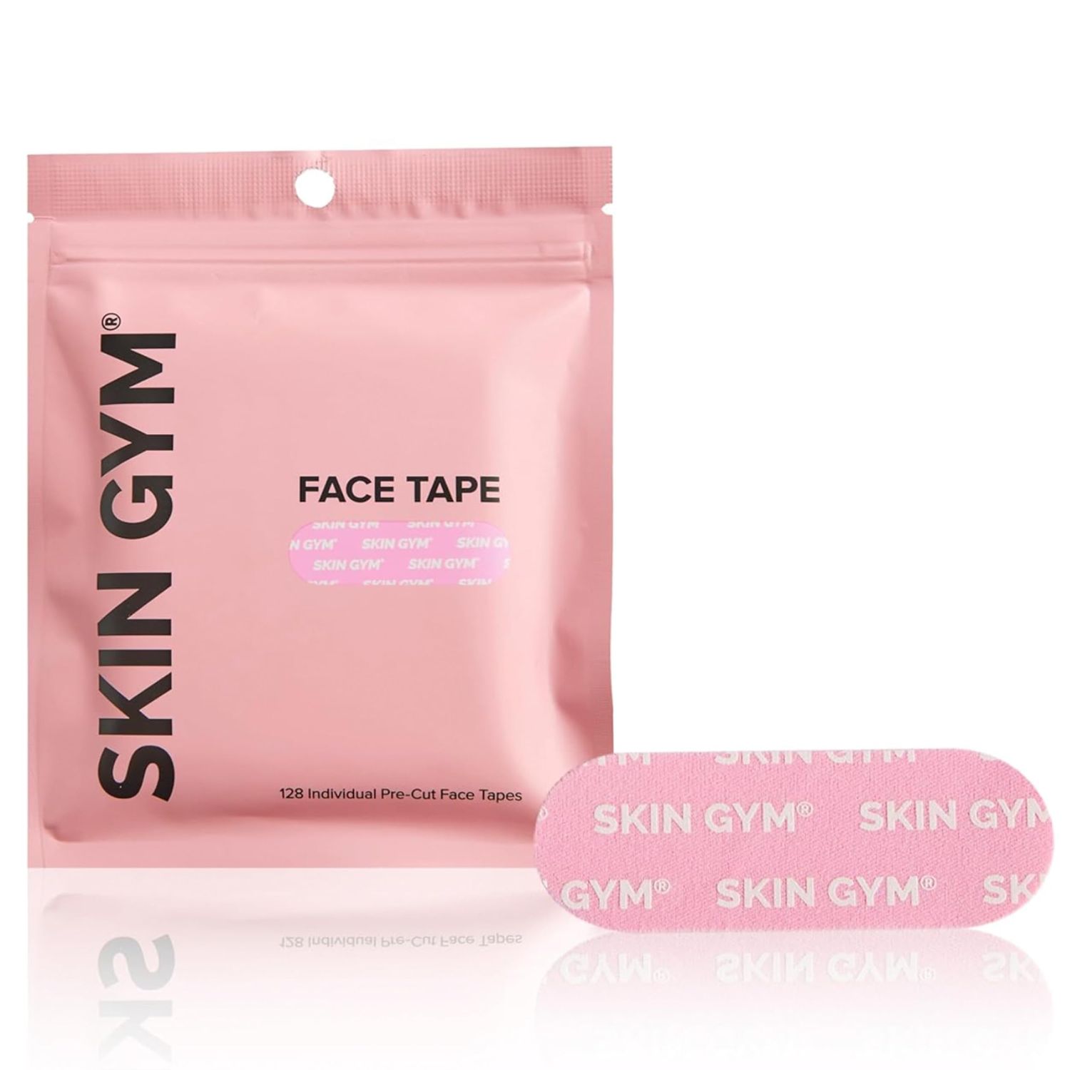SKIN GYM Wrinkletox Face Tape, 128 Pre-Cut Strips for Overnight Anti-Aging Treatment