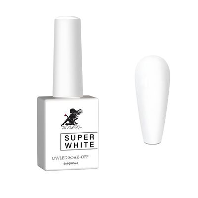 The Nails Bae Super White Gel Polish, French Manicure, Nail Art, Nail Design(White)