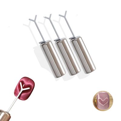 3 PCS Heart Cat Eye Magnet For Nails,Heart For Cat Eye Gel Polish, Heart Magnet For Nails,Cat Eye Magnetic Nail Art Tool Setmagnet Sticks With Y-Shaped Guide For Nails, Diy Manicure Kit,Home