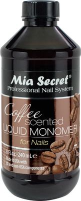 Mia Secret COFFEE SCENTED Liquid Monomer - Alternate Acrylic Nail Liquid for Acrylic Powder - EMA monomer - Scented Nail Monomer liquid - ema monomer acrylic nail liquid (8 oz.)