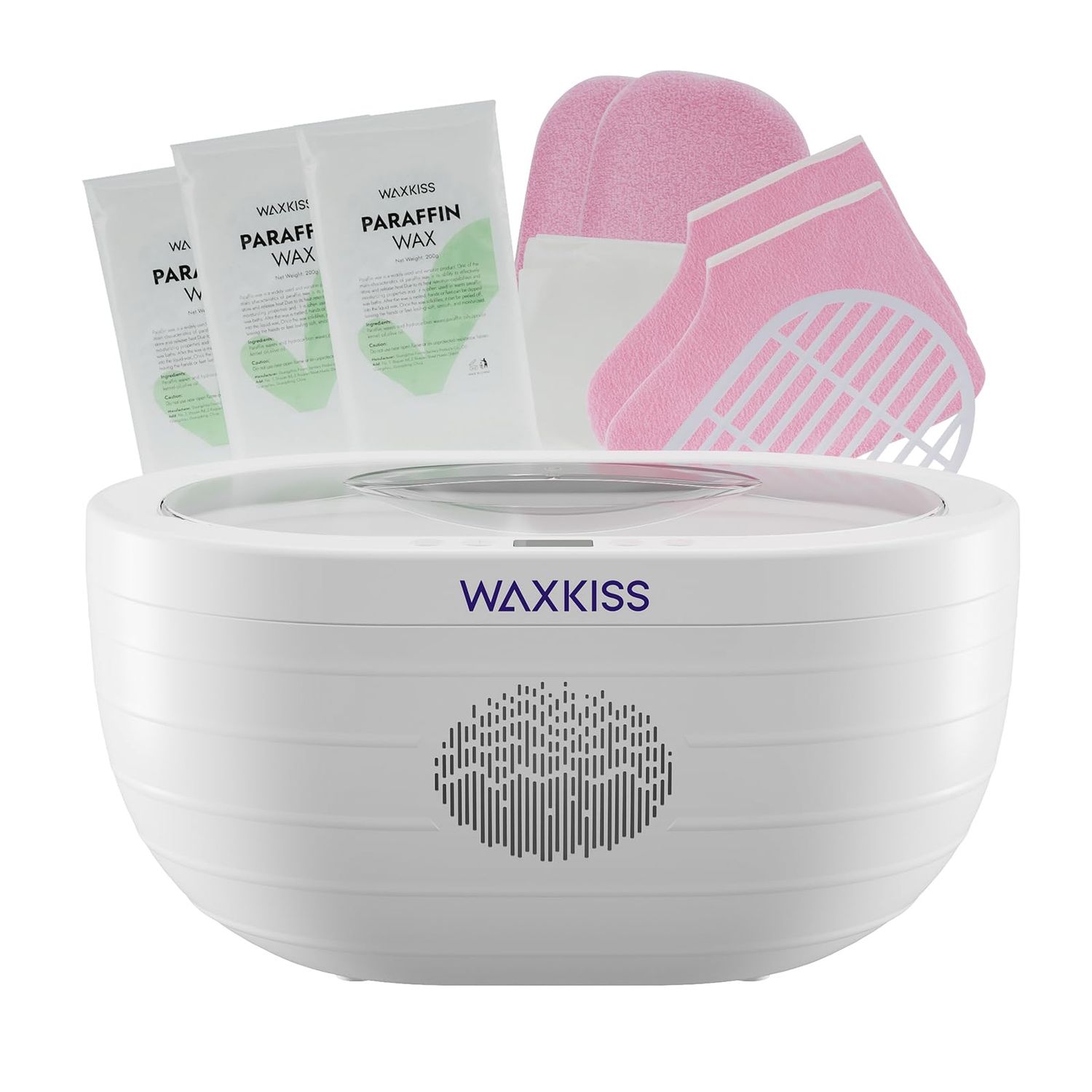 Paraffin Wax Machine for Hand and Feet with 3 packs of Paraffin Wax Refills Unscented,3000ml Hand wax Paraffin Machine for Reservation Paraffin Wax Bath