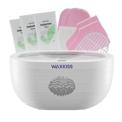 Paraffin Wax Machine for Hand and Feet with 3 packs of Paraffin Wax Refills Unscented,3000ml Hand wax Paraffin Machine for Reservation Paraffin Wax Bath