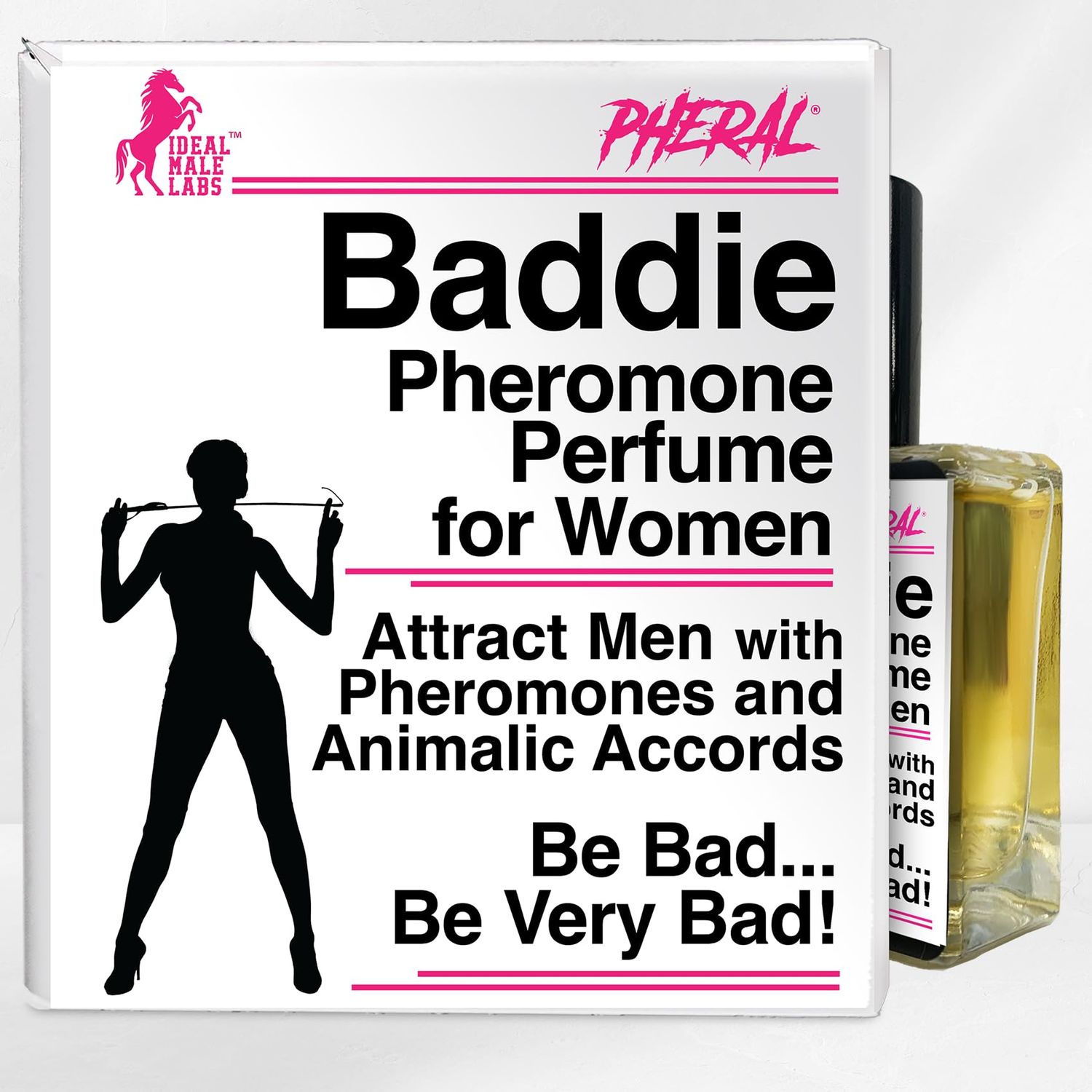 Ideal Male Labs Pheral Baddie Pheromone Perfume for Women, Attract Men with Genuine PheralAide F Animalic Accords, Seductive Scent Gets Him Obsessed with You, All Day Long Attraction, 30mL