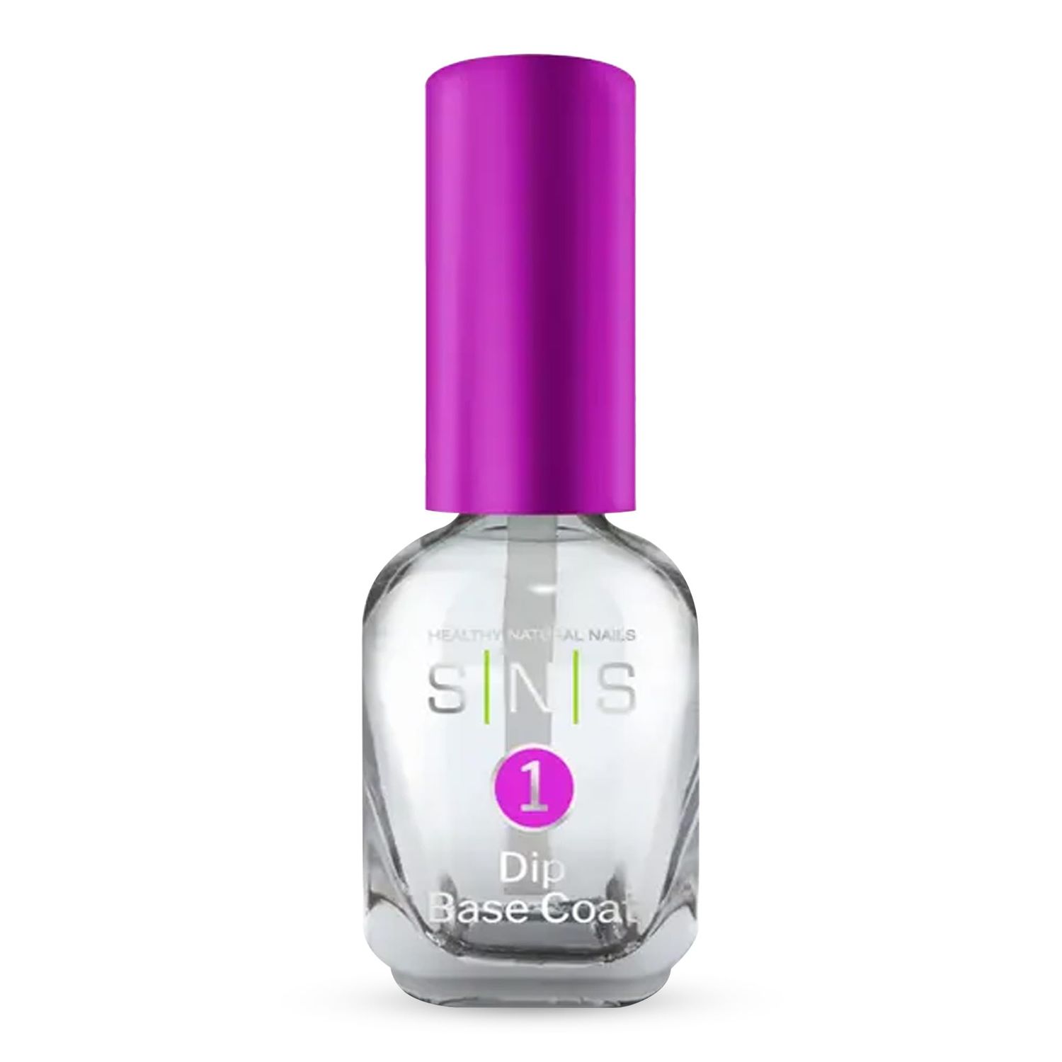 SNS Dip Base Coat for Dip Powder Nail Color &amp; French Dip Manicures - Long-Lasting Dip Powder Adhesive to Support Healthier &amp; Stronger Nail Bed - Low-Odor &amp; No UV Lamp Required, 0.34 fl oz