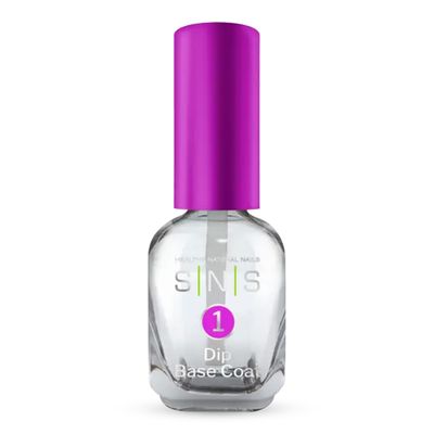 SNS Dip Base Coat for Dip Powder Nail Color &amp; French Dip Manicures - Long-Lasting Dip Powder Adhesive to Support Healthier &amp; Stronger Nail Bed - Low-Odor &amp; No UV Lamp Required, 0.34 fl oz