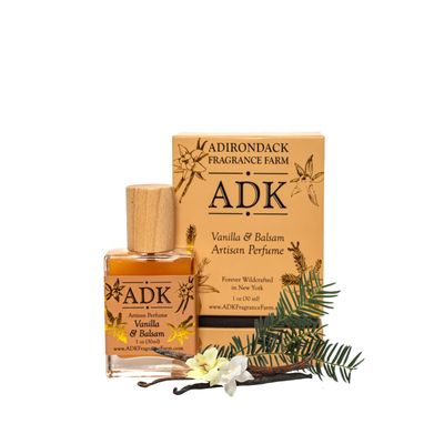 ADK Vanilla Balsam Botanical Perfume Spray 1 oz (30 mL), Natural Hypoallergenic &amp; Clean Perfume for Women &amp; Men with Notes of Pine, Bergamot, Vanilla, Balsam &amp; Amber