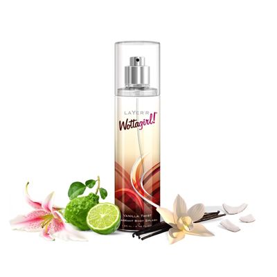 Layerr Wottagirl Body Spray, Vanilla Twist, 135ml