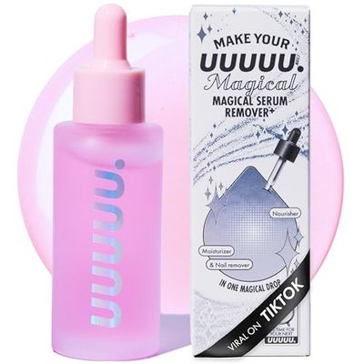 UUUUU. Magical Serum Remover, Non-Toxic Semi Cured Gel Nail Remover, Odorless and Nourishing Formula for Quick Gel Nail Removal