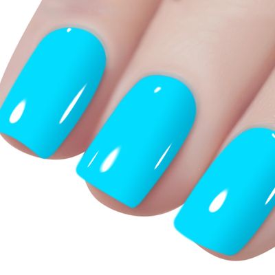Vishine Sky Blue Gel Nail Polish, 1Pcs 16ml Sky Blue Gel Polish Blue Color Nail Polish Gel High Gloss Soak Off U V Gel Nail French Nail Manicure Salon DIY L240