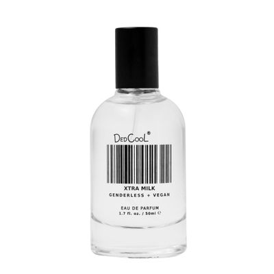 DedCool Eau de Parfum (Xtra Milk - 1.7 fl oz) with Notes of Bergamot, White Musk, Amber, Clean, Perfume for Men &amp; Women, Long Lasting, Luxury Fragrance, Non-Toxic, Genderless, Vegan, Fragrance For All
