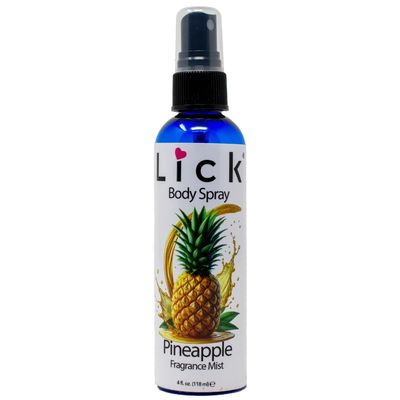 LICK Pineapple Scented Body Spray - Crisp Tropical Fragrance Mist - 4 fl oz