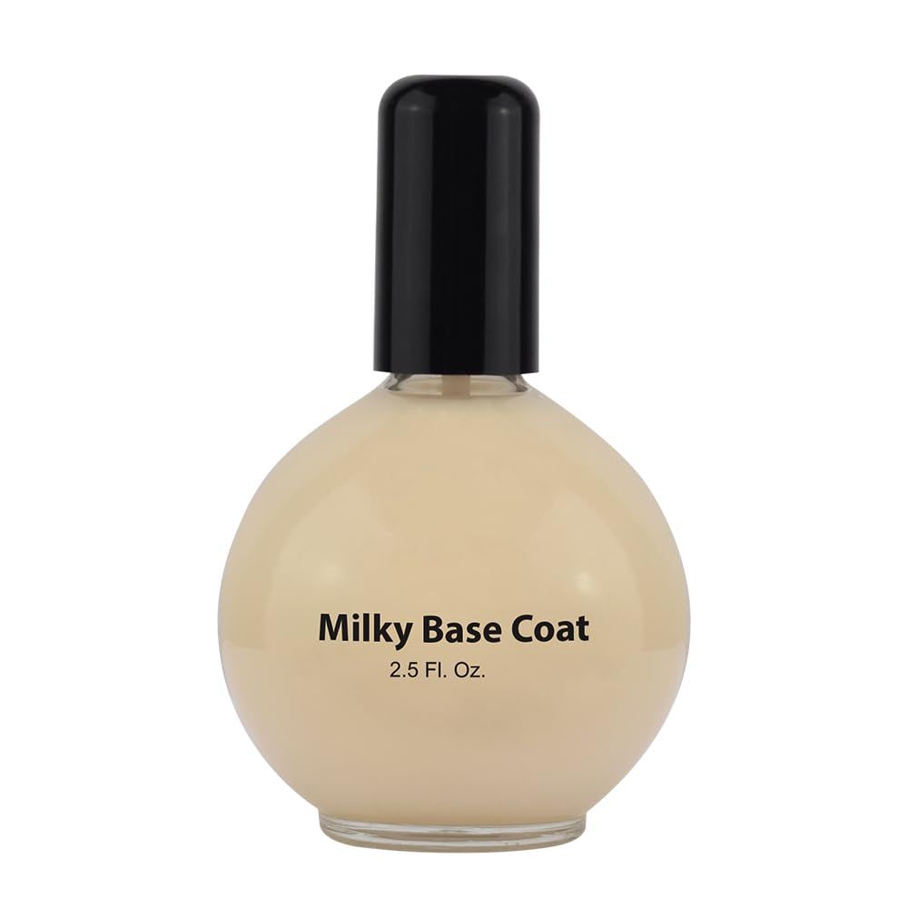 PRONAIL - Milky Base Coat for Nail Polish, 2.5 Oz - Professional Strength, Long Lasting, Manicure and Pedicure, Nail Strengthener, Hardener, Prevents Chipping - Fast Dry
