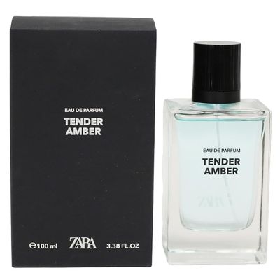Zara Tender Amber Cologne for Men EDP Eau De Parfum Warm Amber and Floral Sophistication 100 ML (3.4 FL OZ)