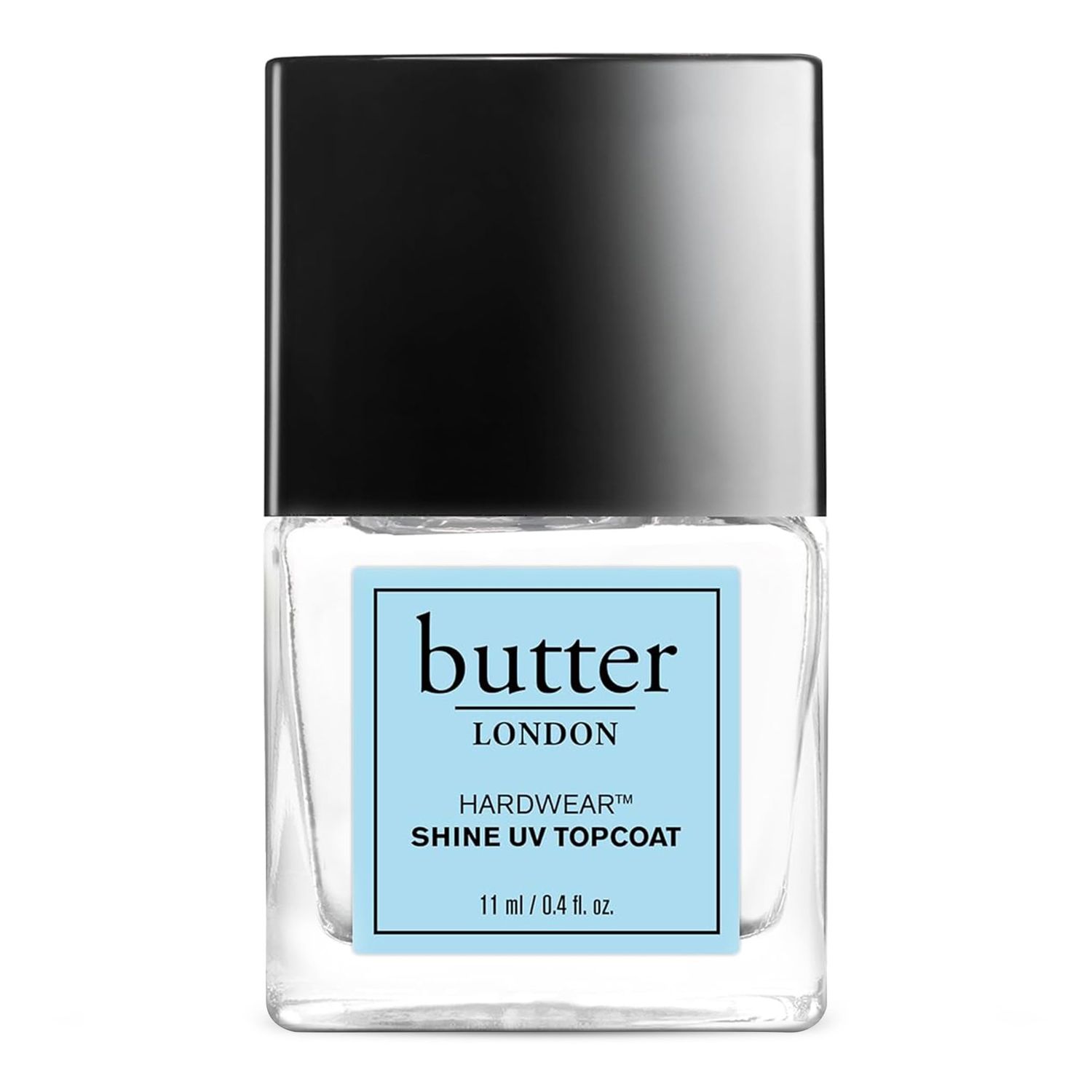 butter LONDON Shine UV Top Coat Nail Polish, Hardwear - Sheer Coverage with Glossy Finish - Quick-Drying Topcoat is Helps Prevent Chipping &amp; Smudging - UV Protection for Long Lasting Radiant Color