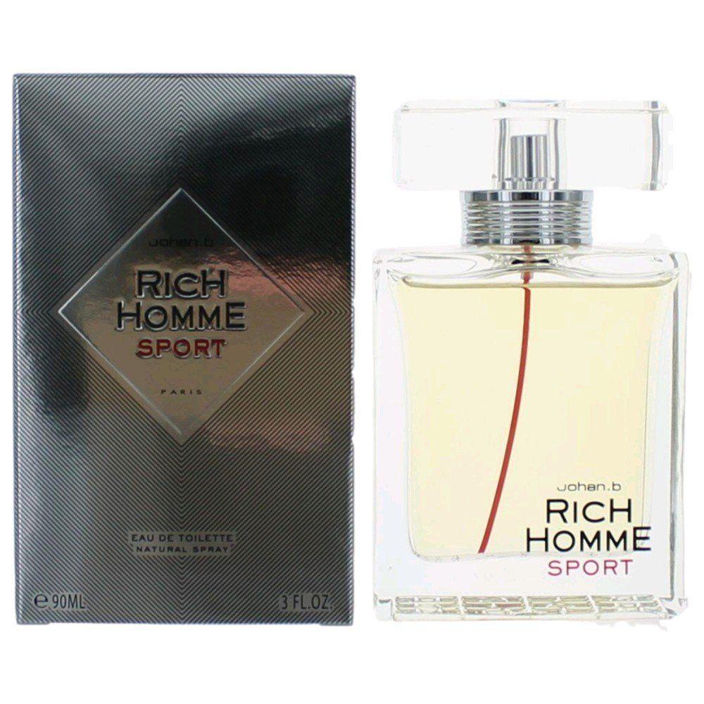 Johan.B RICH HOMME SPORT 3.0 oz EDT Men New in Box