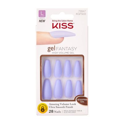 KISS GEL FANTASY SCULPTED NAILS (NIGHT AFTER - KGFS03) PACK OF 1