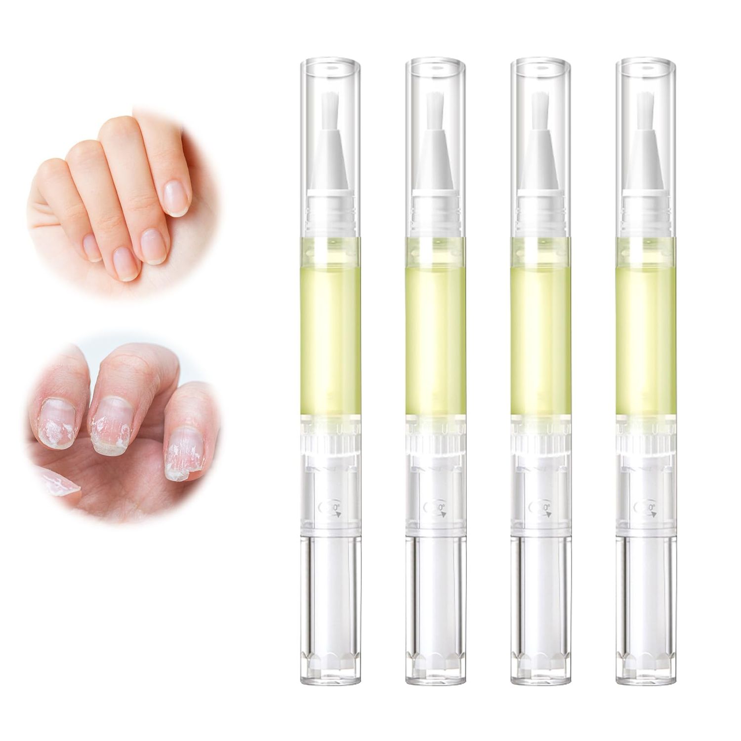 Nailz Nail Pen,Radiant Nail Growth GIL,Radiant Nail Growth Oil Pen,Cuticle Oil for Nails,Nail Strengthener, for Moisturize Strengthen Nail Care,Finger Edge Manicure Nourishing Pen(4PCS)