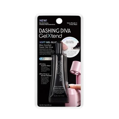 Dashing Diva Super Gel Glue - GelXtend Nail Glue for Nail Tips - Superior Adhesion, No Primer Needed - 10g