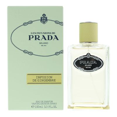 Prada Milano Infusion De Gingembre Eau de Parfum Spray for Unisex, 3.4 Ounce