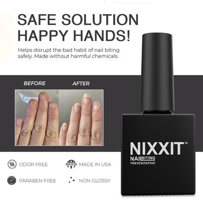 Nail Biting Prevention for Adults, No Bite Nail Polish - Stop Biting Now with Anti Bite Bitter Polish - Safe and Effective Bad Tasting Stopper Treatment (10ML Bottle)