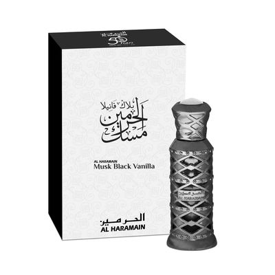 Al Haramain Musk Black Vanilla Perfume Oil EDP Unisex 0.4 Fl Oz