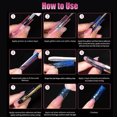 Square Nail Dual Forms for Poly Gel Builder Gel Acrylic Nail Extension,SITELENABY XL,XXL,3XL Square Reusable Nail Forms Pedicure Supplies, 14 Sizes 140Pcs for Nail Art Salon Pedicure & DIY