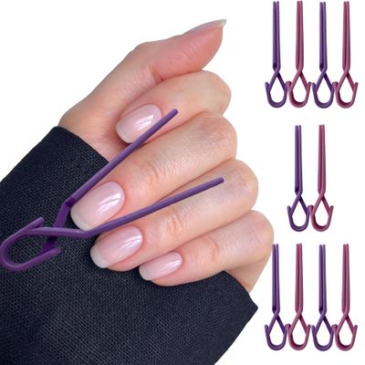 Nail Polish Protector for Fingers - 10pcs Nail Art Clip Protector Easy Self-Doing Nail Accessories for Painting