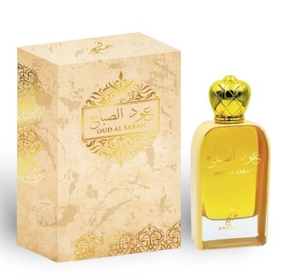 Khadlaj Oud Al Sabah Eau de Parfum Spray for Unisex, 3.4 Ounce