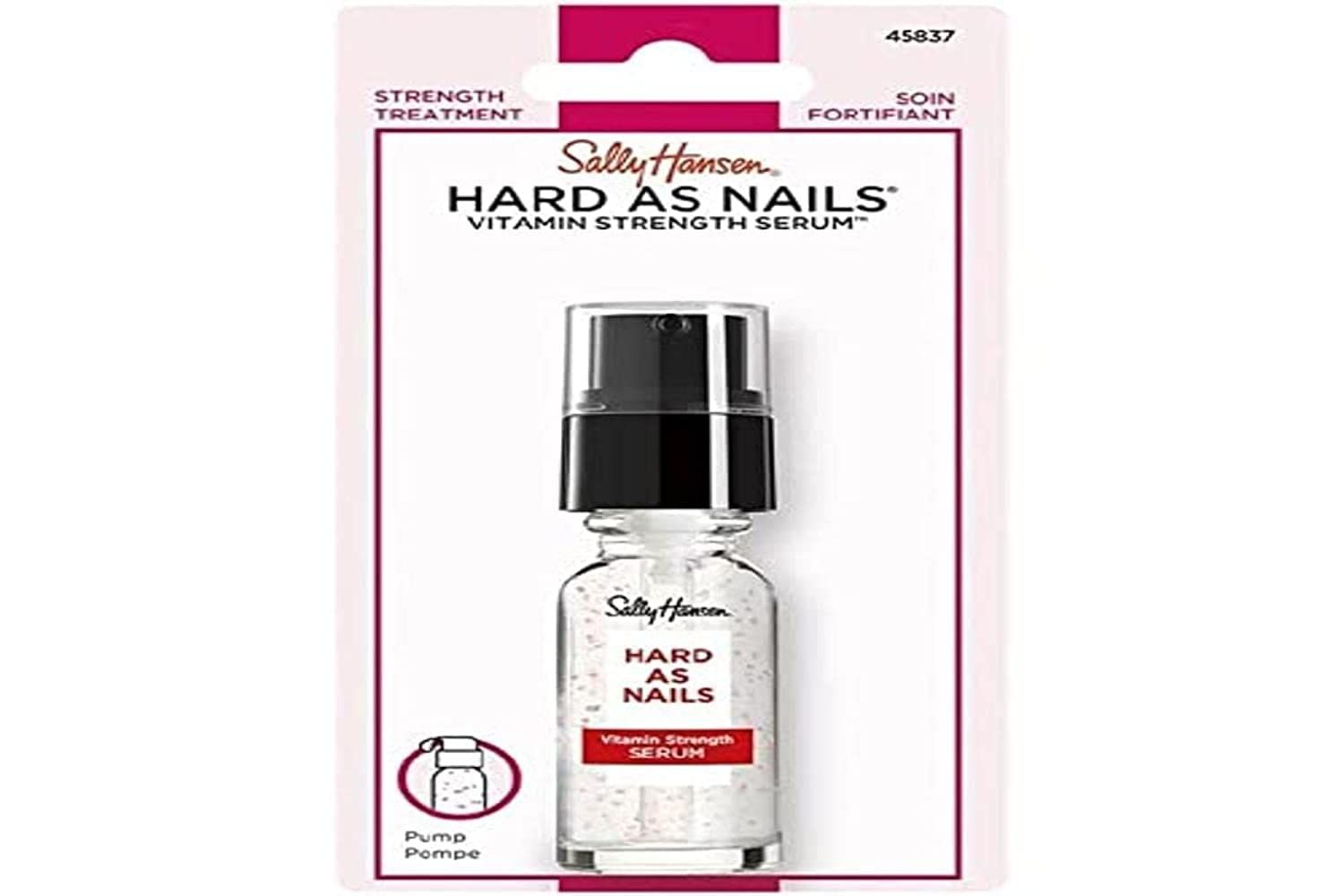 Sally Hansen Hard As Nails, Vitamin Strength Serum, Moisturizing Treatment, Nail Strengthener, Inlcudes Vitamins A, C, and E