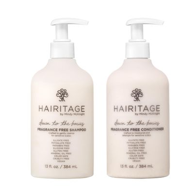 Hairitage Down to the Basics - Chamomile Sunflower Seed Oil-Infused Shampoo and Hydrating Color-Safe Conditioner - 13 oz