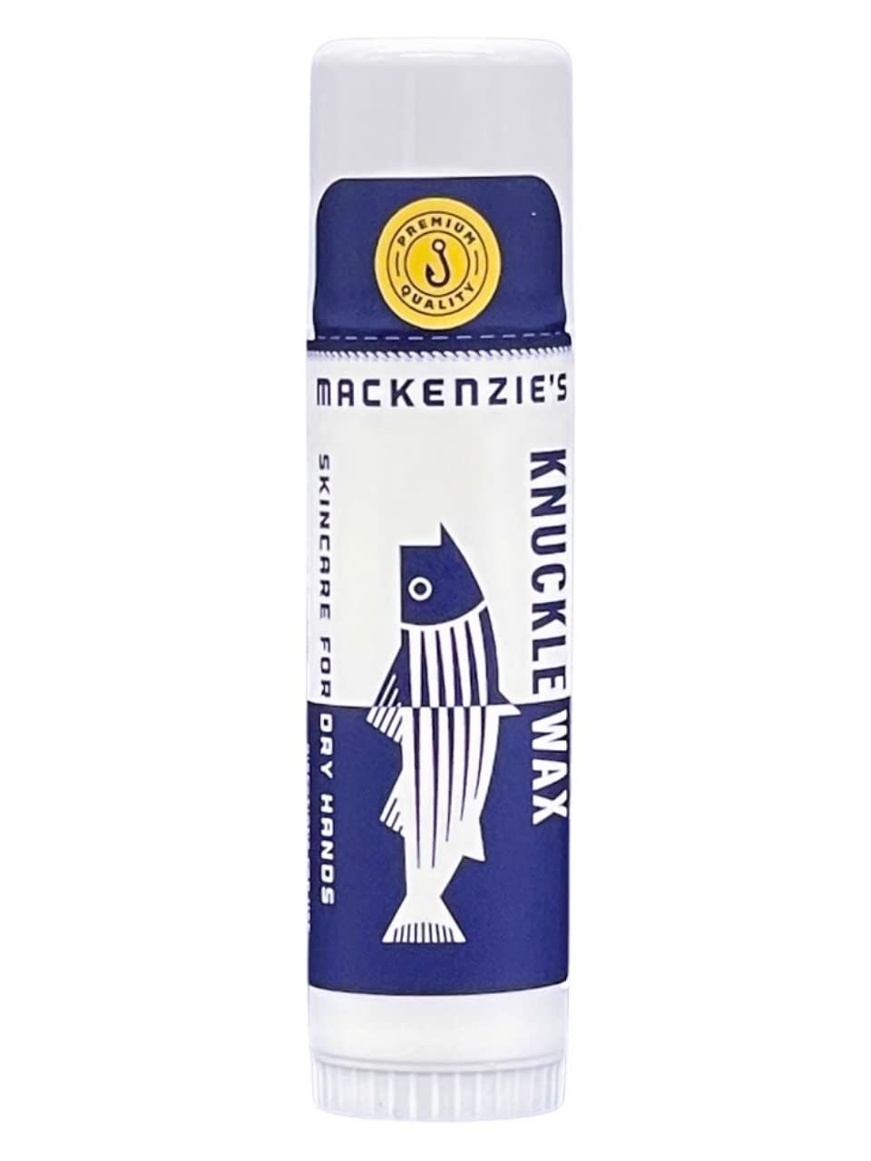 MacKenzies Knuckle Wax Stick - Gifts for Fisherman - Gifts for Men - Gifts for Women - Hand Repair - Natural Moisturizer - Hand Salve - Hand Balm - .6 oz