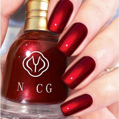ASMAYSA Burgundy Nail Polish, Deep Red Gel for Long Lasting Manicure, Cherry Color for Women &amp; Girls