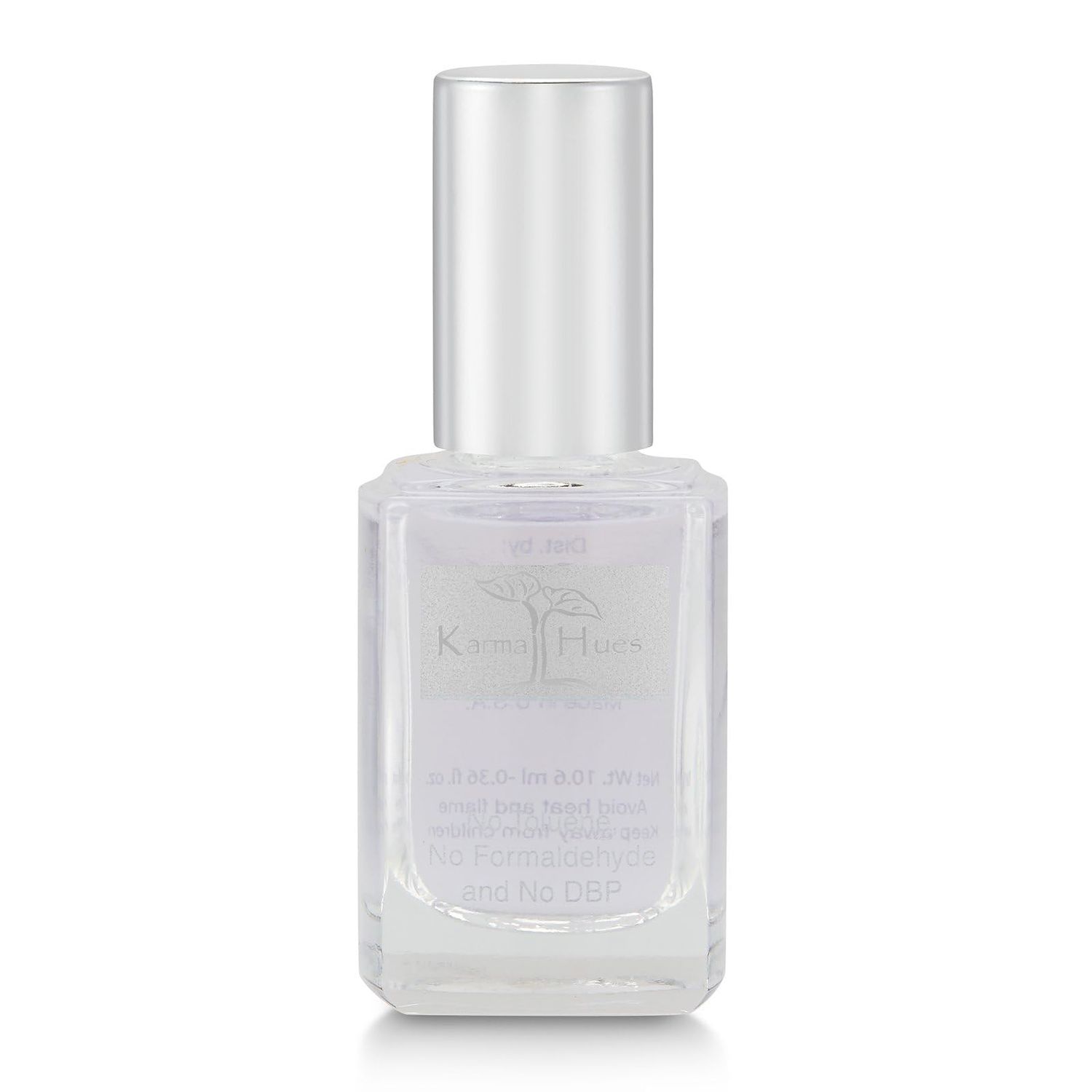karma organic Base Coat and Top Coat 2 in 1 Nail Polish, Dip Powder &amp; Polygel Base activator, Long Lasting Clear Nail Enamel, Nail Polish Strengthener - (0.43 FL oz)