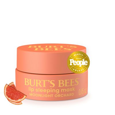Burts Bees Moonlight Orchard Lip Sleeping Mask, With Hyaluronic Acid and Squalane Moisturizer To Instantly Hydrate Lips, Overnight Lip Mask, Lip Treatment, 0.45 oz.