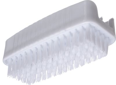 SPARTA 3623900 Plastic Hand Brush, Nail Brush With Polypropylene Bristles For Kitchens, Homes, Restaurants, 3.5 Inches, White, Dual Sided