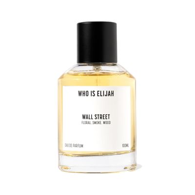 WHO IS ELIJAH Wall Street Perfume, Unisex Eau de Parfum for Men &amp; Women, Smoky Woody Fragrance with Rose, Raspberry, Egyptian Geranium, Oud &amp; Amber, Gifts for Women &amp; Men, Unisex Cologne, 3.4 Fl Oz