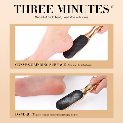 Glass Foot File with Ergonomic Handle - Effective Callus and Dead Skin Remover, Foot Scrubber and Grater for Calloused Feet, Foot Files Tool for Feet Care