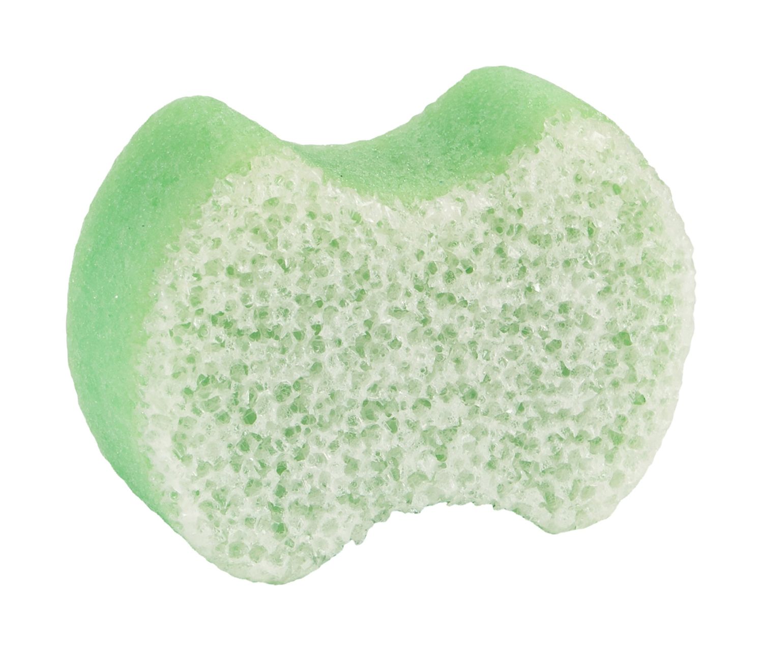 Spongeables Pedi Scrub Foot Buffer, Contains Shea Butter and Pedicure Oil for Moisturizer, Exfoliator for Soften Skin, Green Apple, 1 Count
