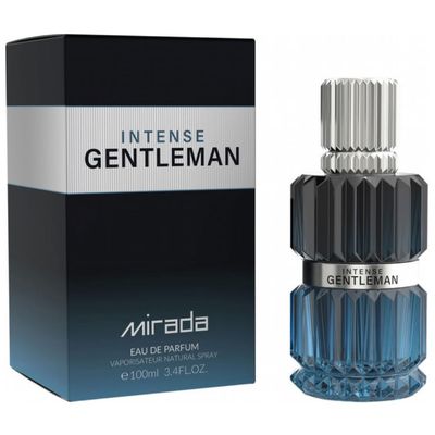 MIRADA Gentleman Intense, Mens Eau de Parfum (EDP) 3.4 FL. Oz (100ml), Mens Perfume with Notes of Bergamot, Lemon, Ginger, Lavender, Mint, Apple, Juniper, Cardamom, Geranium, Vanilla, Tonka Bean