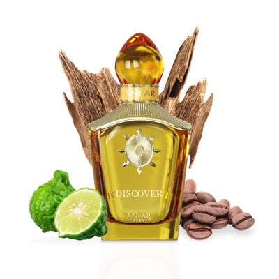 Anfar 1950 Discover Unisex EXTRAIT de Parfum, 3.4 fl oz, Rosemary, Bergamot, Spices, Cedar, Resins, Agarwood,for MEN &amp; WOMEN,100ML