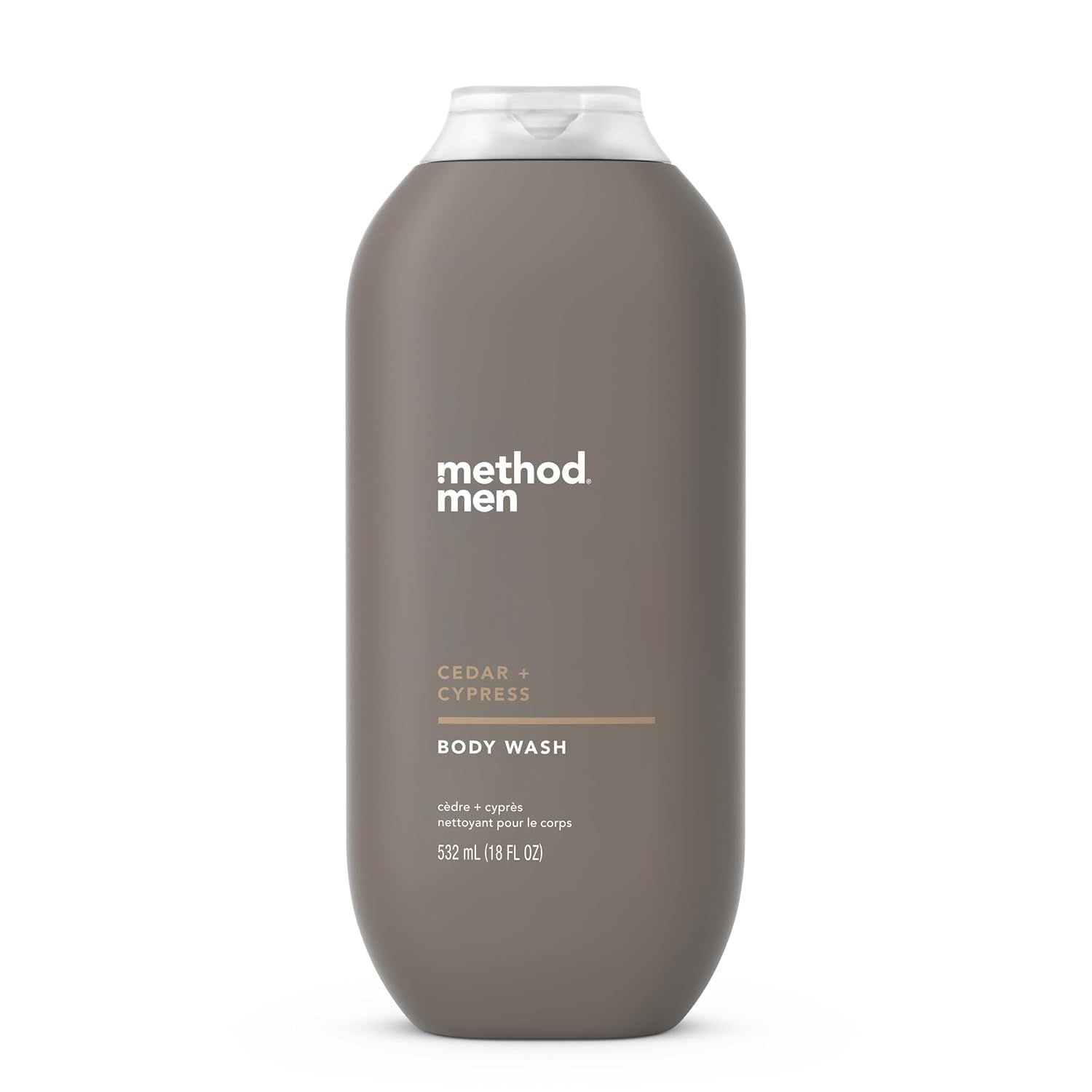 Method Men Body Wash, Cedar Cypress, Paraben and Phthalate Free, 18 fl oz (Pack of 1)