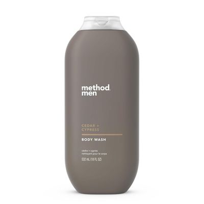 Method Men Body Wash, Cedar Cypress, Paraben and Phthalate Free, 18 fl oz (Pack of 1)