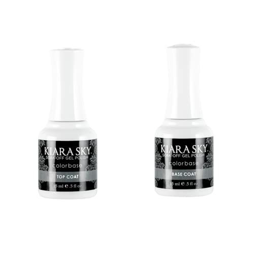 KIARA SKY Soak Off Gel Polish Top Coat 0.5 fl oz Base Coat 0.5 fl oz Duo