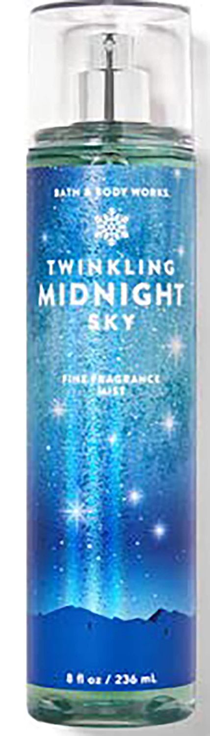 Bath &amp; Body Works Twinkling Midnight Sky Fine Fragrance Body Mist Spray 8 Ounce (Twinkling Midnight Sky)