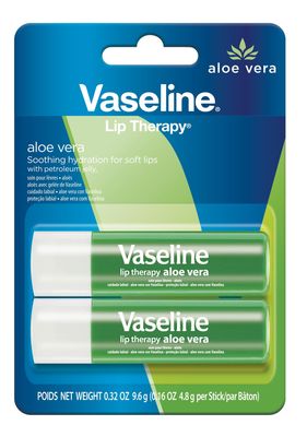 Vaseline Lip Therapy Aloe Care Twin Pack