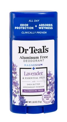 Dr Teals Aluminum Free Deodorant - Lavender - Paraben &amp; Phthalate Free - 2.65 oz