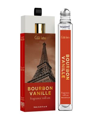 Gya Labs Bourbon Vanilla Fragrance Roll On - Bourbon Vanilla Perfume Fragrance Oil Roller for Women &amp; Men (0.34 Fl Oz)