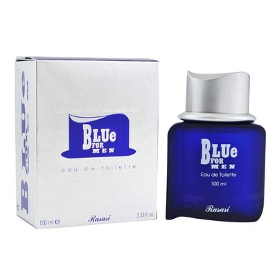 Rasasi Blue Eau De Toilette Spray for Men, 3.4 Ounce