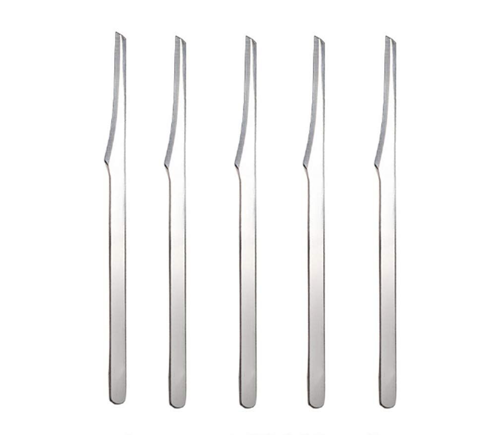 AKOAK 5 Pcs Stainless Steel Scraper Multifunctional Professional Pedicure Tools to Remove Dead Skin Callus Knife Scraping Pedicure Tools